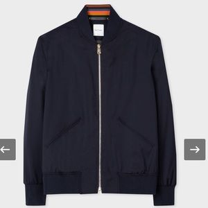 NAVY LORO PIANA STORM SYSTEM® WOOL BOMBER JACKET